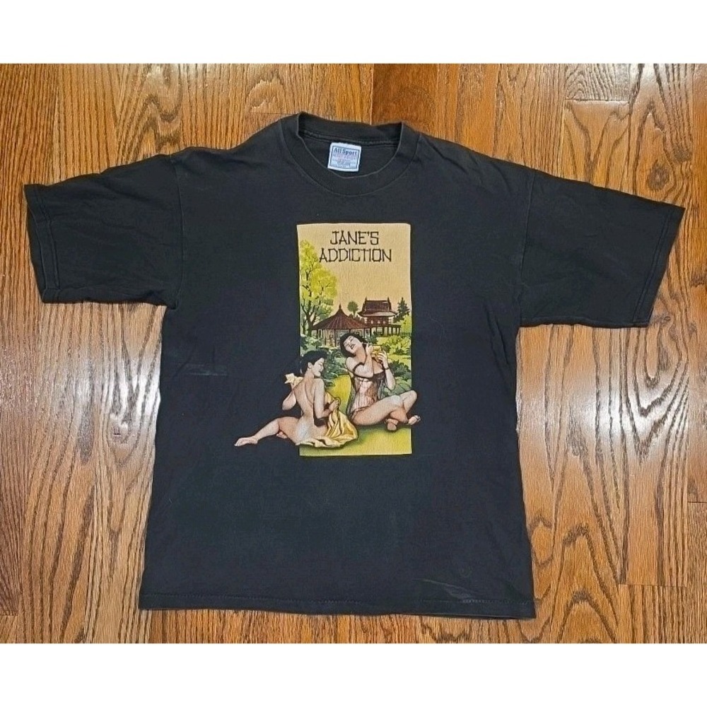 Vintage 2001 JANES ADDICTION Jubilee Tour T Shirt Medium With All Sport Tag